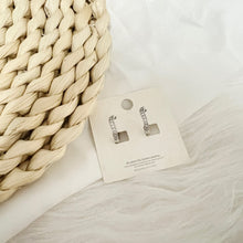 Load image into Gallery viewer, Wave Silver Huggie Earrings