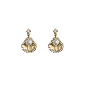 Dangling Sea Shell Studs