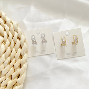 Ada Premium Hoop Zirconia Earrings