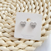 Load image into Gallery viewer, Premium Double Heart Earring