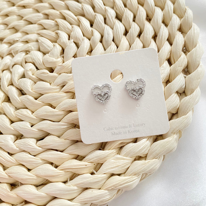 Premium Double Heart Earring