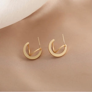 Bella S925 Premium Double Round Earrings