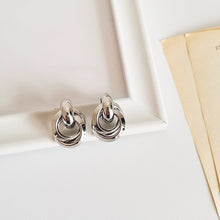 Load image into Gallery viewer, Abbey Retro Double Hoop Earrings