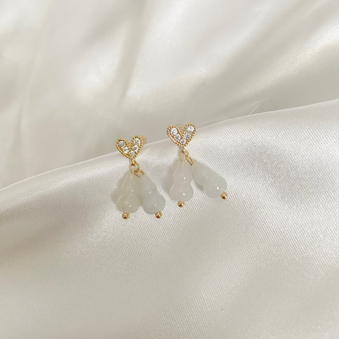 Hearty Premium Jade Earring