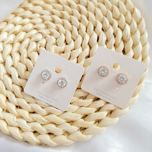 Classic Round Zirconia Earrings