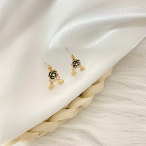 Eiffel Rose Earring