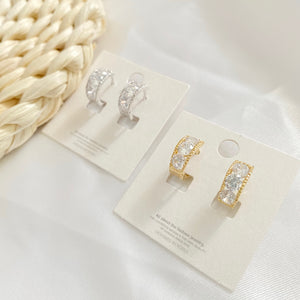 Ada Premium Hoop Zirconia Earrings