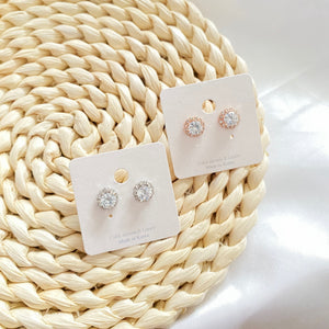 Classic Round Zirconia Earrings