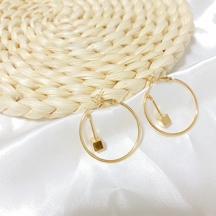 Bella Round Hoop Earring