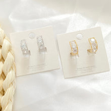 Load image into Gallery viewer, Ada Premium Hoop Zirconia Earrings