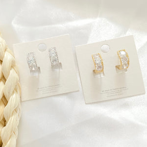 Ada Premium Hoop Zirconia Earrings